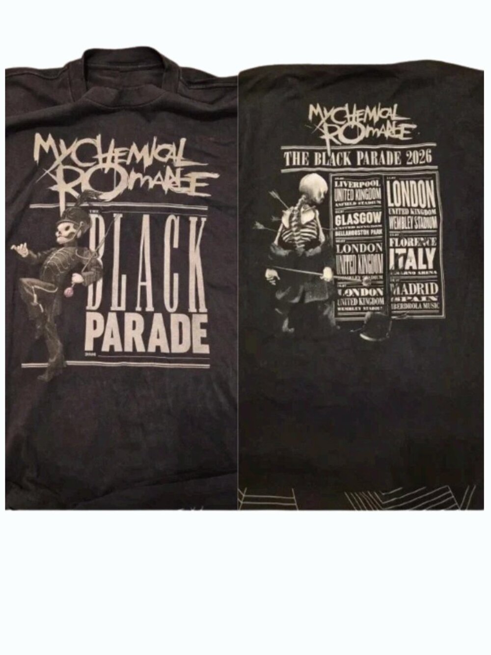My Chemical Romance Black Parade Tour 2026 Concert T-Shirt